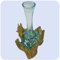 Wurzelholz Glas-Vase Wurzel-Vase Deko-Glas Geschenk Unikat Objekt Design Blumenvase Karaffe