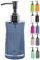 Spirella Seifenspender Sydney | mit Edelstahlpumpe | Flüssigseifen-Spender | Acryl | 200ml | Langliebig und Robust | Blau durchsichtig
