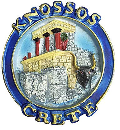 3D Knossos Kreta Griechenland Kühlschrankmagnet Touristische Souvenirs Aufkleber, Home & Kitchen Dekoration Griechenland Kühlschrankmagnet aus China
