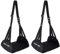 UBAYEE Repose-Pieds de Voyage, Portable, Pliable et Réglable Hamac de Pied pour Avion et Bureau avec Carry-on Sac de Rangement, 2 Pièces