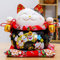 Glückskatze Maneki Neko Feng Shui aus Porzellan, 25,4 cm, D9