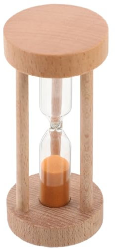 Supvox Holz Sanduhr 3 Minuten Orange – Handgefertigter Zeitmesser Für Kochen Lernen Und Spiele – Dekoration Für Zuhause Und Büro