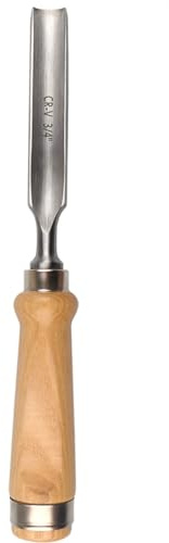 Atoplee Wood Carving Gouge Chrome Vanadium Steel Semi-Circular Carpenter Woodworking Chisel (18mm(3/4))