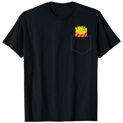 Pommes Frites in der Tasche Fast Food Pommes Frites T-Shirt