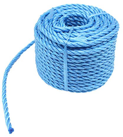 Cuerda azul | Polipropileno | 30 metros de largo x 8 mm de diámetro