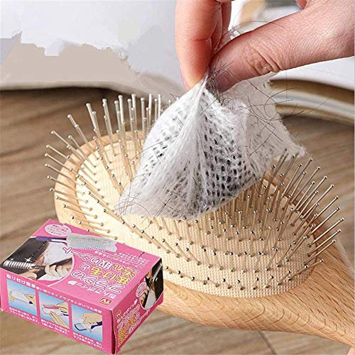 Yilu Lot de 50 filets de nettoyage pour peigne à cheveux fins, en plastique, pour tous les âges, personnes ayant des cheveux fins, âgés de 13 ans et plus