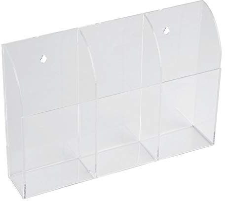 CHICIRIS Fernbedienungshalter, Transparente Fernbedienung Halter Organizer Fernbedienungs-Aufbewahrungshalter Fernbedienungsbox für das Wohnzimmer zu Hause (Three Grids)