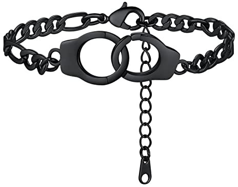 FindChic Fusskette für Damen Mädchen Handschnellen Choker Fussbänder Aesthetic kette Handschnellen knöchelkette für Valentinstag Geburtstag