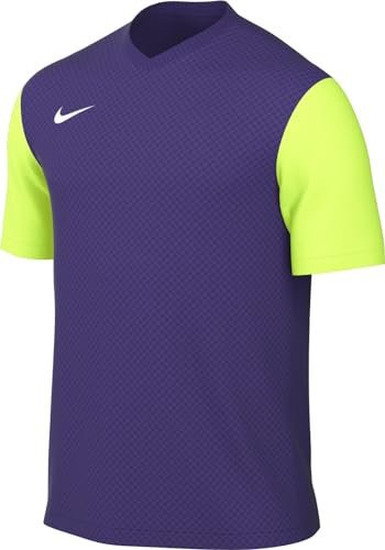 NIKE Herren M NK DF Tiempo PREM II JSY SS T-Shirt, Court Purple/Volt/White, XXL