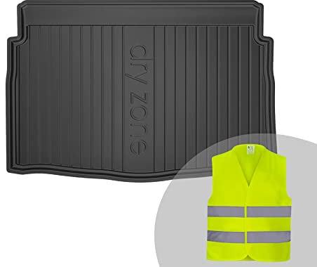 FROGUM DryZone Gummimatte Ganzjährige Praktische Auto Kofferraummatte Kofferraumwanne passend für Volkswagen Golf Sportsvan 2014-2020 | Hohe Kante | Robust und langlebig