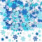 Schneeflocke Aufkleber, JULBEAR 300 Stück Winter Glitzernde Schneeflocke Deko Aufkleber Selbstklebende Schaumstoff Weihnachten Sticker DIY Filz Bastelset Weihnachten Winter Dekorationen