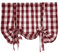1 cortina de cocina a cuadros, estilo rústico, cortina semitransparente, cortina de campo, cocina, ventana corta, opaca, visillo corto, a cuadros