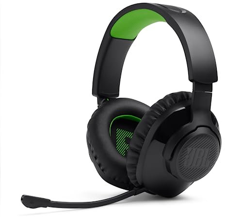 JBL Quantum 360X Cuffie Gaming Over Ear Wireless Bluetooth per Xbox, Cancellazione Attiva del Rumore, Microfono a Braccio Rimovibile, Audio 3D, Compatibili con PC, Mac e altre Console, Bianco