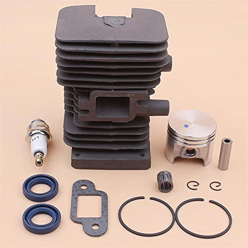 IWBR Kit pistone Cilindro 37mm Adatto for Stihl MS170 017 MS 170 Guarnizione marmitta paraolio Cuscinetto Candela Motosega 1130 020 1204