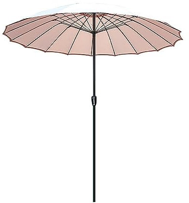 FLIPP Sombrilla de Patio for Exteriores de 2,7 m con Dispositivo de manivela, sombrilla de Playa Anti-UV for jardín, Playa, Piscina, Patio Trasero