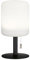 FHL easy! | Akku-Tischleuchte Larino | 1x LED 1,5 Watt + 0,4 Watt RGB - 170 Lumen - 3000 Kelvin | Weiß Sandanthrazit | Dimmbar mit Zugschalter| Farbeinstellung stufenlos (H: 25 cm, D: 12 cm)
