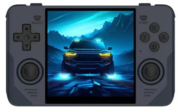 AIUOUS RGB30 Handheld Game Console with 20,000 Games 4-inch HD RK3566 Portable Video Gaming Console Support 5G WiFi & Bluetooth,Black