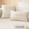 Couch Überzug,Sofa-Schutzhülle 1/2/3/4 Sitzer L Form Sofa Cover Sofa Überzug Ecksofa,2024 Neue Universelle Rutschfeste Solide Strukturierte Ultra Stretch Beige Kissenbezug für Wohnzimmer (30x50cm)