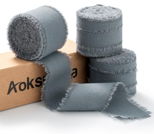 AOKSUNOVA Nastro di cotone, 3,8 cm, larghezza nastro per regali, per matrimonio, colore blu scuro