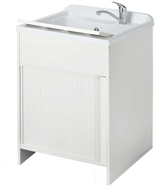 Bonussi Mobile Lavatoio in PVC 60x60x85 cm Serranda e Asse Forlani Laundry Shutter