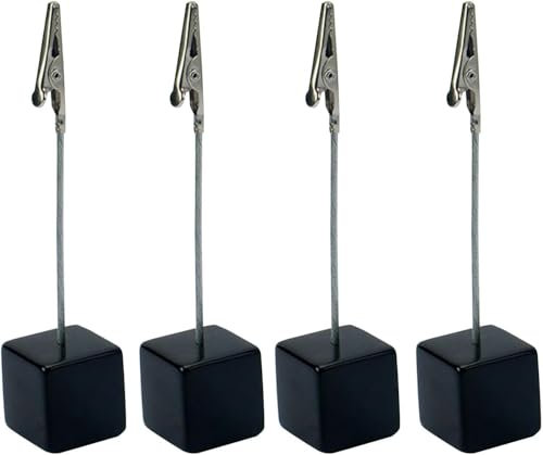 Lot de 4 supports à pince crocodile avec fermoir crocodile pour bureau, maison, accessoires de bureau et organiseurs d'espace de travail