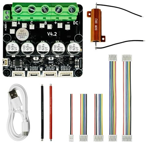 PWM-Servomotortreiber, 8-24 V 120 A Bürstenloser Servomotor-Controller-Treiberplatine, Einzelantrieb, Großer Strom, Bürstenloser Gleichstrommotortreiber, Kompatibel mit FOC BLDC