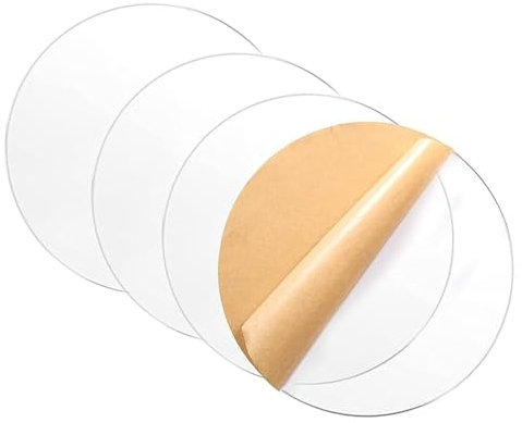 IBOWZ Acrylglas Platten klare Kunststoff Acrylplatte Klare Acrylplatte, 5 mm Dicke, runde Acrylplatte für Rahmen, Malerei, Displayprojekte, Bastelarbeiten usw., Durchmesser 160 mm