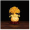 Money Tree Feng Shui Citrin-Quarzkristall-Geldbaum, Bonsai, chinesischer Glücksbaum mit Glücksmünzen for Reichtum und Glück, Heimdekoration, kreative Geschenke Feng Shui Decor Tree(Mittel)