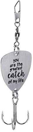 Garneck Personalisierter Angelhaken Mit Gravur – Kreatives Für Angler - Ideal Als Hochzeitsgeschenk Oder Für Besondere Anlässe EIN Einzigartiger Fischköder Für Jeden Fang