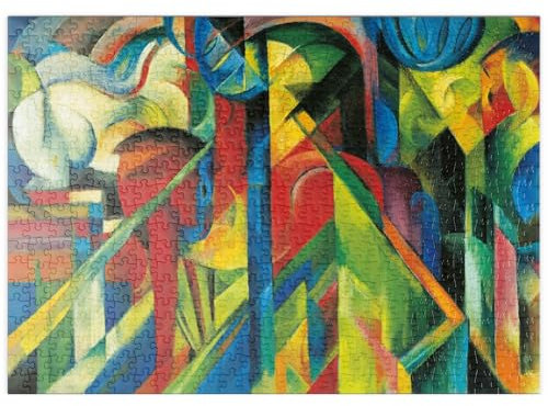 MyPuzzle Piatnik: Stallungen, Franz Marc - Premium 500 Teile Puzzle - MyPuzzle Sonderkollektion von Piatnik