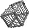 ibasenice Miniature Cage Model Decorative Birdcage for Toy Hamster Toys and Small Pet Cage