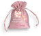 Cormar 12 Pezzi Sacchetti Bomboniere Personalizzati per Nascita,Battesimo, Primo Compleanno , misura 9x12 cm, Porta Confetti in Tessuto con chiusura Nastrino (ROSA)