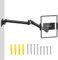 elitehood Tablet Wall Mount Holder, Aluminum Extendable iPad Wall Mount Holder with Foldable & Long Arm for Home Kitchen Office Use, Compatible with iPad Pro, Air, Kindle, iPhone All 4.7-13in Devices