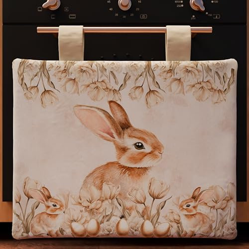 PETTI Artigiani Italiani - Copriforno Pasqua, Copriforno Pasqua Cucina, Copriforno Moderno per Pasqua in Stampa Digitale, 100% Made in Italy