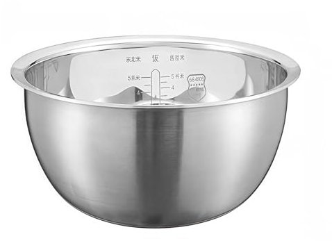 WHDEKGD 304 Stainless Steel 3L Rice Cooker Inner Bowl Compatible For Xiaomi IHFB01CM Uncoated Thick Kettle Replace The Inner Pot Rice Cooker Electric Rice Cooker Accessories