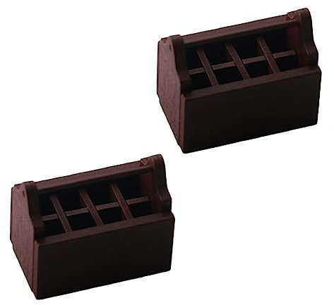 VANZACK 2stücke Miniature Wooden Toolbox Teiliges Miniatur Zubehör Für Puppenhaus Für Kreative DIY-projekte Und Dekoration Von Mikrolandschaften