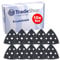 10x Trade-Shop Ersatzklett 93x93x93mm selbstklebend Dreieck kompatibel mit Ferm DSM1009, kompatibel mit Black & Decker BDCDS12N Deltaschleifer