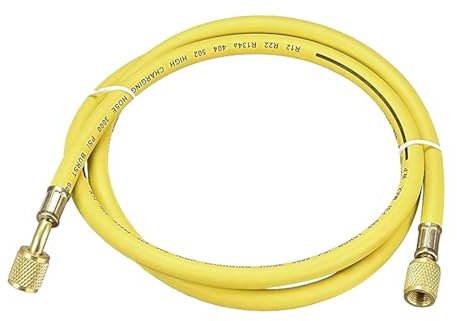 Tuyaux de Manifold pour Climatisation Auto avec Système de Gaz Frigorigène | Manomètre Multiple Système Réfrigérant R134a 150 cm - Tuyau Tricolore Pour Manifold Et Système Réfrigérant