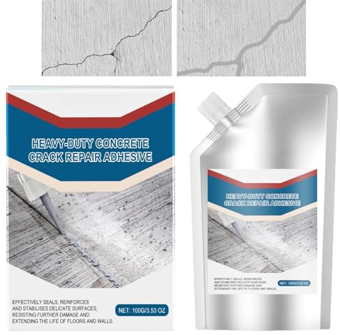 Heavy-Duty Concrete Crack Repair Adhesive,Slab Concrete Crack Waterproof Repair Sealant,C/oncrete Bonding Agent,C/oncrete Patch and Re/pair,Waterproof & Weather-Resistant,Quick Drying Sealing