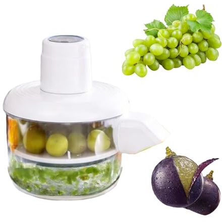 Electric Grape Peeling Machine, Garlic Peeler Machine, 3 in 1 Automatic Fruit Peeler Tool, Fully Automatic Peeling Machine, USB Rechargeable Small Fruits Peeler Tool for Grapes Tomatoes Garlic, White