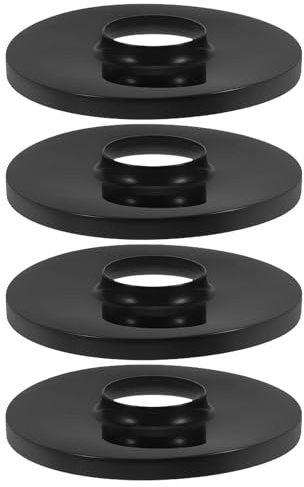 BESPORTBLE Universal Floor Fan Base Parts 4pcs Black Plastic Chassis Replacement for Electric Tower Fan Stand Indoor Use Accessories for Home and Office