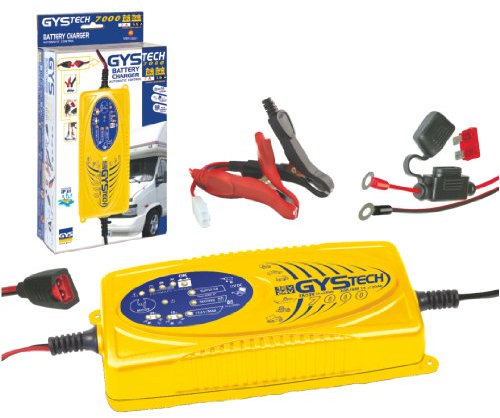 GYS Chargeur de batterie automatique avec chargement de maintien 12/24 V, Artic 8000