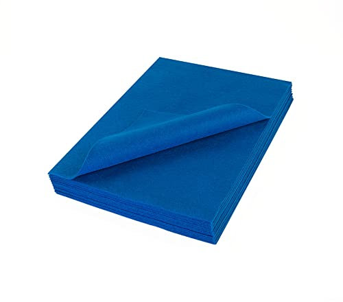 The Felt Store - Bastelfilz Filzzuschnitte in indigo blau aus synthetischem Filz 26 Stück