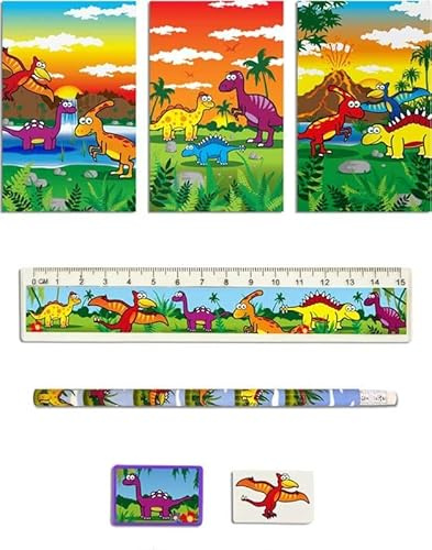 HENBRANDT Dinosaur 5-Piece Stationery Set, Pack of 1, S51 068