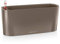 Lechuza – Pot de Fleurs d'Interieur – Delta 10 – Réserve d'Eau Intégrée – Coloris Taupe – 30 x 11 x 13 cm