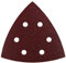 kwb Triangles abrasifs 105 mm en corindon supérieur avec grain 60, 120, 180, changement sans outil, encollage résine synthétique et support papier renforcé, pour le ponçage du bois et du métal