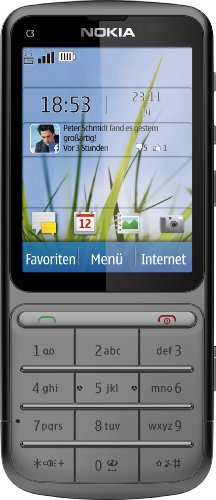 Nokia C3-01 Touch and Type Téléphone Portable avec écran Tactile 6,1 cm (2,4) Appareil Photo 5 Mpx Gris