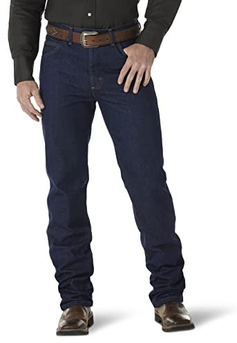 Wrangler Premium Performance Cowboy Cut Slim Fit Jean Jeans, Pre-Lavaggio, 34W x 30L Uomo