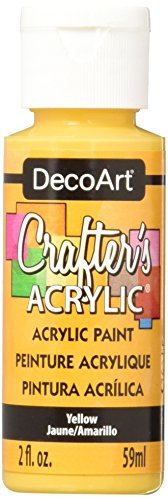 Deco Art DCA04-3 - Pintura para Tejidos y Telas, Color Amarillo