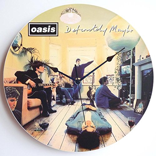 Oasis - Definitely Maybe - 12 LP Vinyl Record Handmade Wall Clock